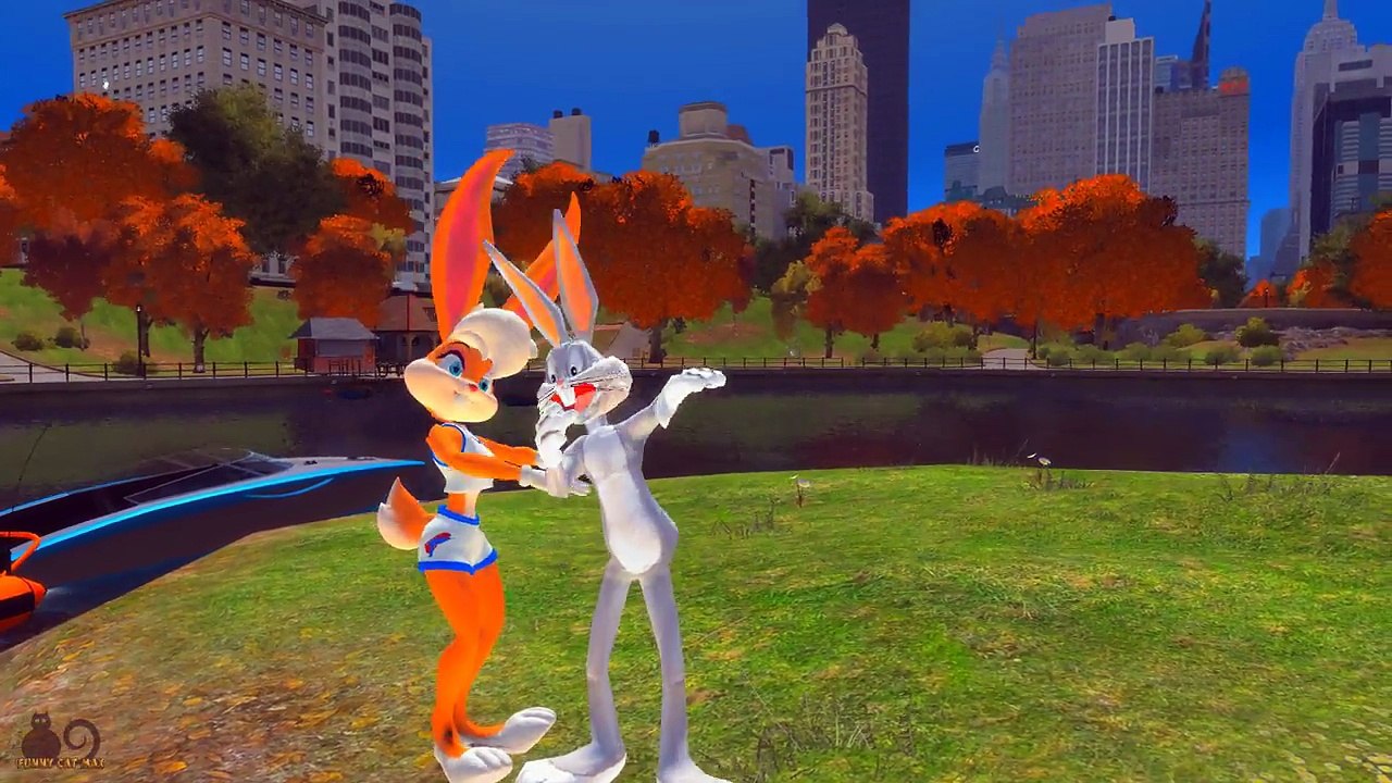 Looney Tunes Bugs Bunny & Lola Bunny Potato & Cup Funny Cars Cartoon Nursery Rhymes