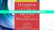 eBook Free Handbook of Clinical Health Psychology, Volume 3: Models and Perspectives in Health