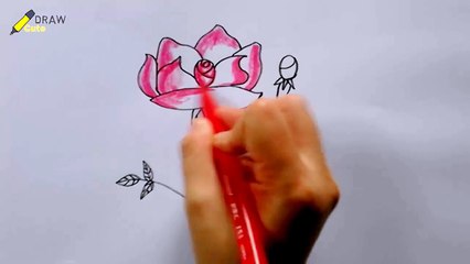 How to Draw a Rose Using the Word Rose