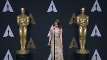 Emma Stone reacts to Oscar's blunder - Full backstage Interview