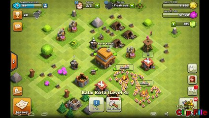 Clash of Clans Part 15 Upgrade Town Hall To Level 4 Complate