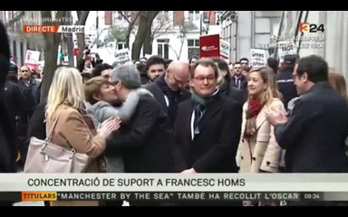 Crits d'independència davant del Suprem en suport a Homs