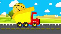 Aprender los Colores con la Bola de la Cesta Juego de Monster Truck para niños | Niños Videos de Aprendizaje