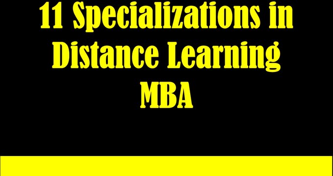 11 Specializations in distance learning MBA offered by amity university