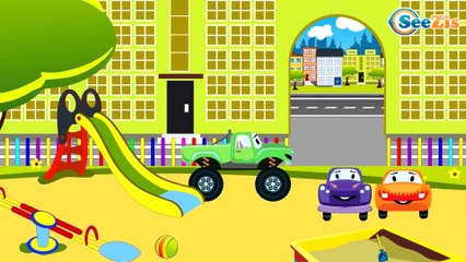 El Camión de bomberos Incendios en Ciudad Caricatura de Carritos Para Niños | La zona de operación