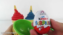 Play doh Ice Cream Surprises Disney Cars Frozen Ice Cream Nursery Rhymes for kids