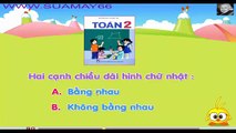 22 Hinh chu nhat, Hinh tu giac, Toan 2, Toan lop 2-Thegioivideo.net