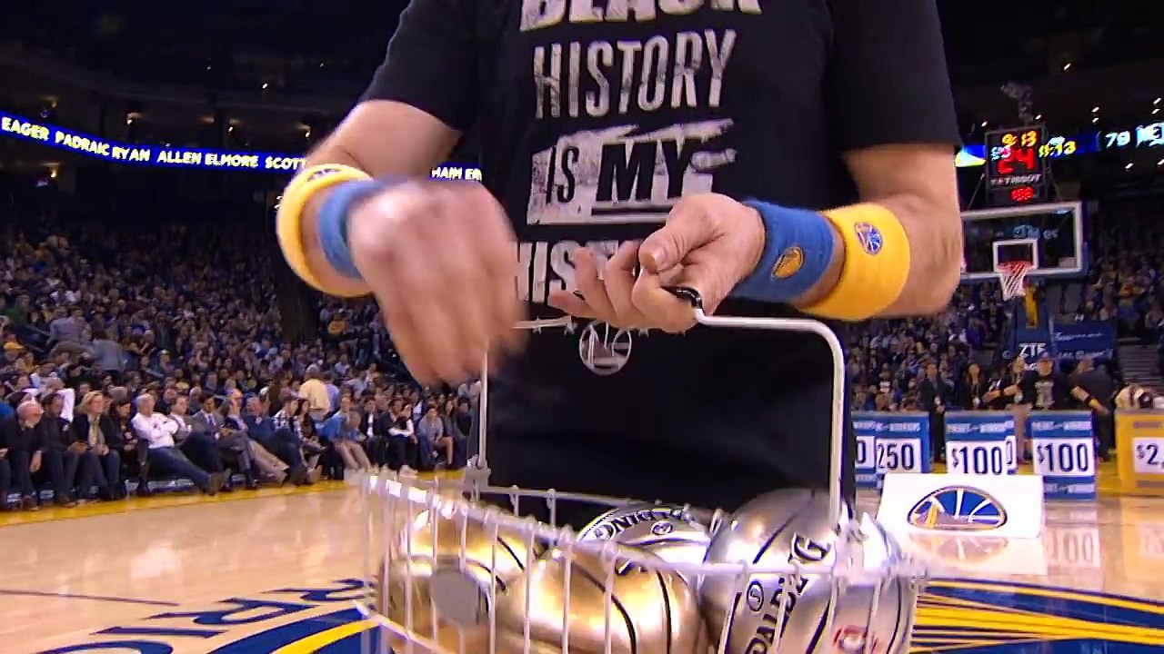 Fan Wins $5,000 Off Steph Curry Assist - 02.25.17