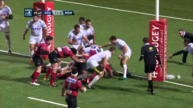 Résumé Oyonnax / Mont-de-Marsan - 22ème journée ProD2