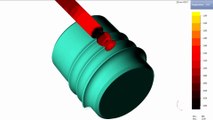 3D simulation of steel ball skew rolling technology