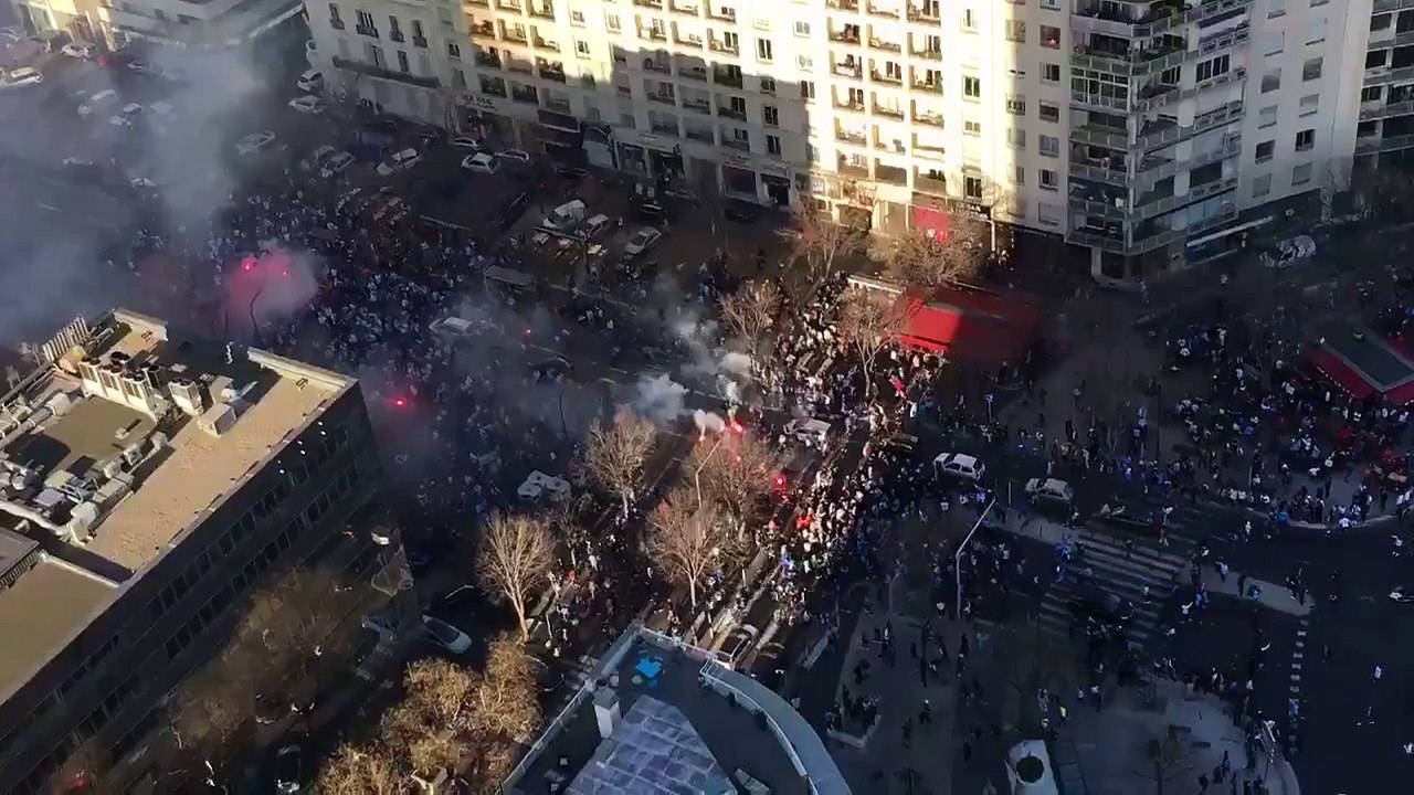 Cortège de supporters marseillais avant OM -PSG [2016/2017]