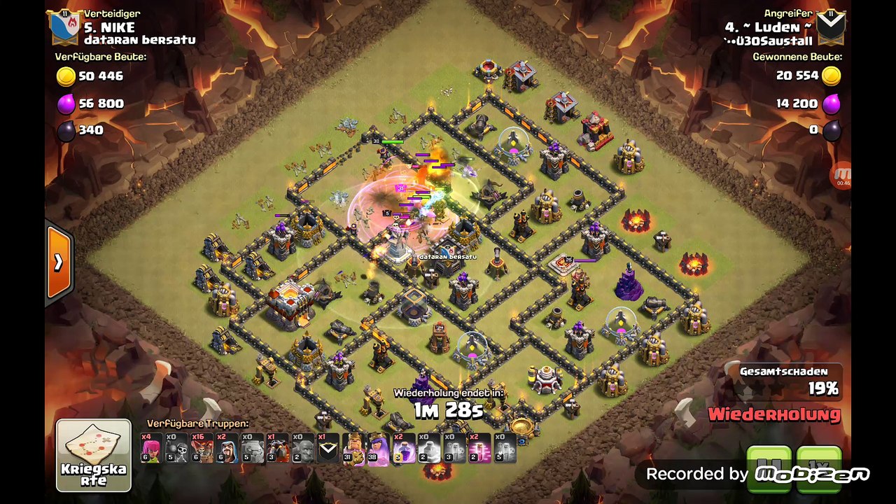 Clash of Clans... Bogolaloon Angriff RH 10