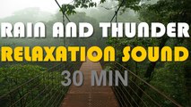 30 minutes Rain and Thunder;Sleep,Relaxing,Meditation ASMR Sound HD High Quality
