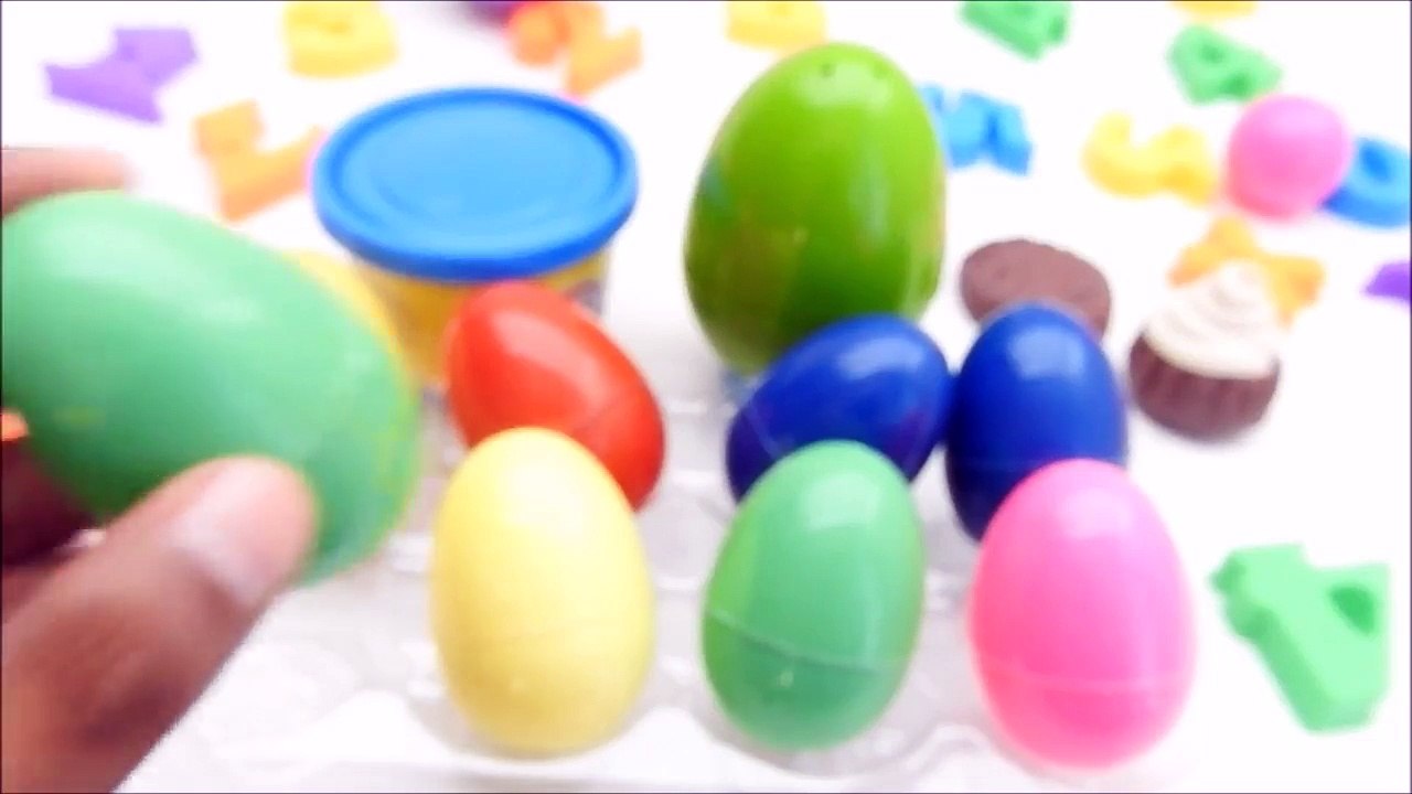Surprise Eggs Unboxing with Nursery Rhymes | Egg Surprise Toys Hello Kitty Fairy, Kinder, PlayDoh