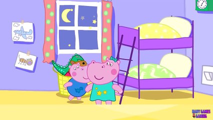 Hippo Peppa Good Night Hippo | English Game Episode For Kids