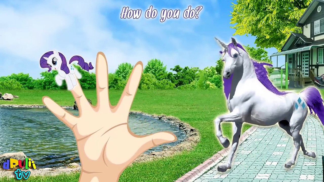 Horses Finger Family Song | With Cartoon & Real Horses | Nursery Rhymes for kids