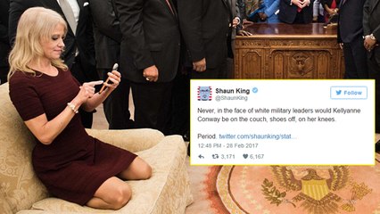 Twitter Reacts to Kellyanne Conway Couch Photo