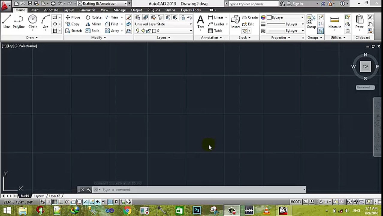 AutoCad 2D 3D Tutorials in UrduHindi - Part 8 Modify Commands Trim,Extend,Flert,Chamfar,Arry and Types,Erase,Explodand