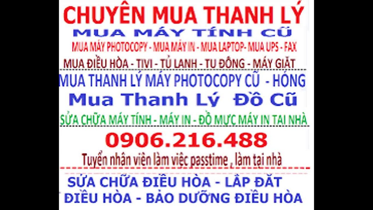 Mua thanh lý tivi - Mua thanh lý tủ lanh - Mua thanh lý điều hòa - Mua thanh lý máy tính , máy in (1)