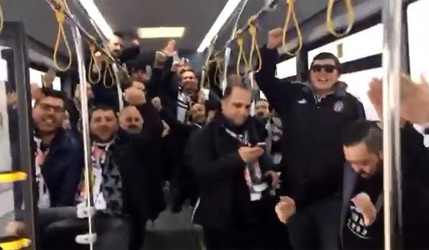 Beşiktaş taraftarı TT Arena’ya böyle gitti