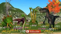 3D Wild Animals Compilation | Dinosaur King Kong Lion Tiger Finger Family Nursery Rhymes for Kids