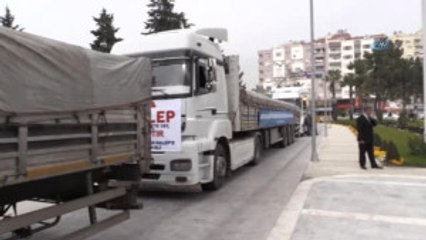 Antalya'dan Halep'e 10 Tır İnsani Yardım