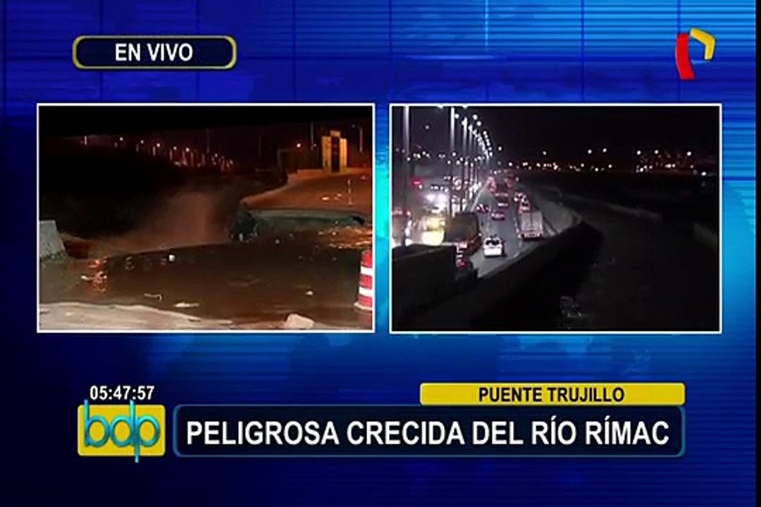 Crecida del río Rímac mantiene en alerta a vecinos