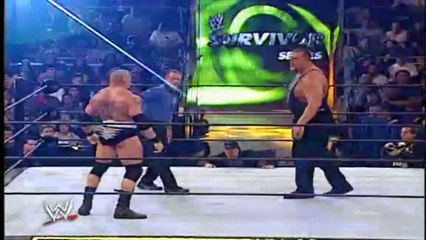 WWE Championship Brock Lesnar vs Big Show - WWE Survivor Series 2002