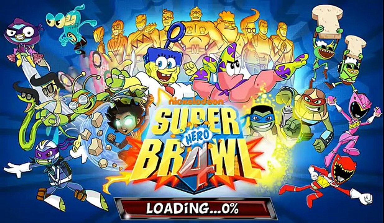 Super Brawl 4 Part 3 - Red Power Ranger VS. Spongebob Squarepants, Plankton, Sanjay and Craig!