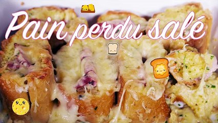 Pain perdu salé jambon-fromage !