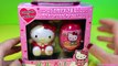 HELLO Kitty Candy Toy Set Christmas Holiday edition Surprise egg and stickers MsDisneyReviews