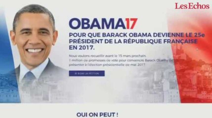 Présidentielle 2017 : une pétition réclame la candidature d’Obama !