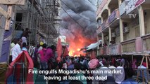 Fire engulfs Mogadishu's main market