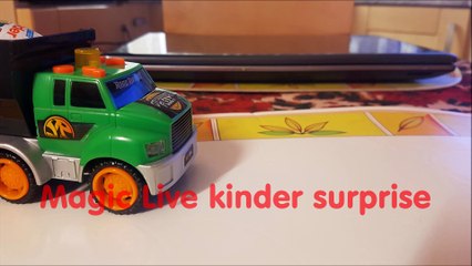 Kinder surprise egg self opening Disney cars