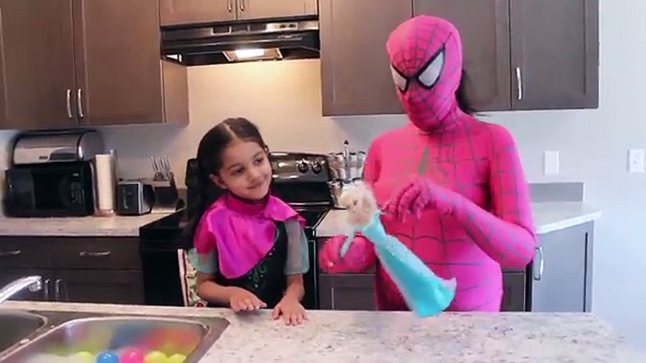 Spiderman & Spiderdog & Frozen Elsa Vs Joker & Fart Dog Food Prank - Fun Superhero In Real