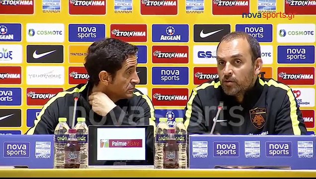 22η ΑΕΚ-ΑΕΛ 3-0 2016-17 Συνέντευξη τύπου (Novasports)