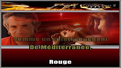 Michel Sardou - Rouge KARAOKE / INSTRUMENTAL