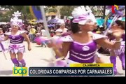 Coloridas comparsas por carnavales a lo largo del país