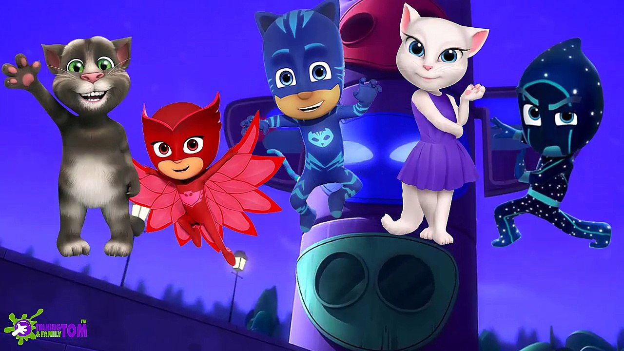 Talking Tom and Pj Masks Finger Family - Talking Tom Nursery Rhymes