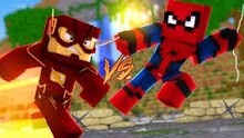 Minecraft Heróis:FLASH VS HOMEM ARANHA ‹ Bed Wars ›