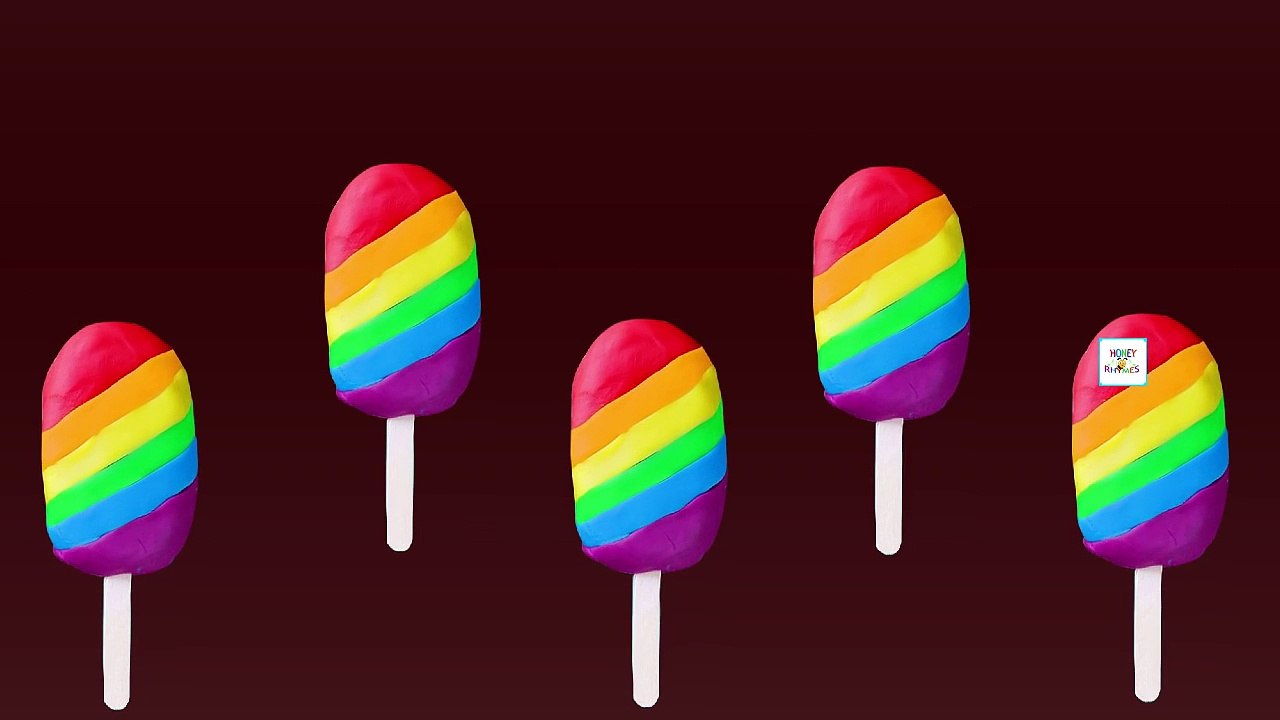 Play Doh Rainbow Ice Cream Finger Family | Play Doh Popsicles Rainbow Daddy Finger Song