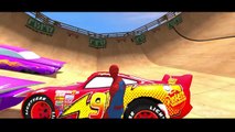 Disney Cars Lightning McQueen Colors with Spiderman, Hulk, Superman and Wolverine X-MEN & Kids Songs