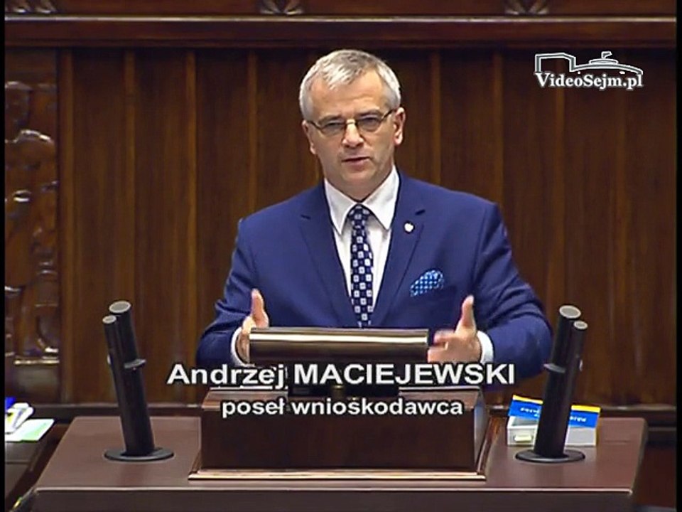 Poseł Andrzej Maciejewski - Wystąpienie z dnia 23 lutego 2017 roku.