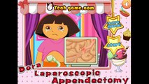 Dora The Explorer Doctor Caring - Dora Laparoscopic Appendectomy Cartoon Game For Kids