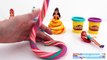 Play Doh Disney Princess Candy Cane Dresses Ariel Elsa Belle Magiclip * RainbowLearning
