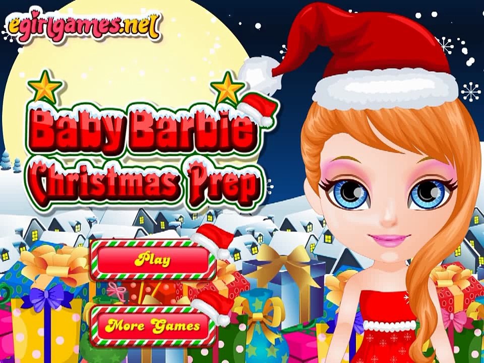 Baby Barbie Christmas Prep Video Play-Baby Barbie Movie Games-Christmas Games