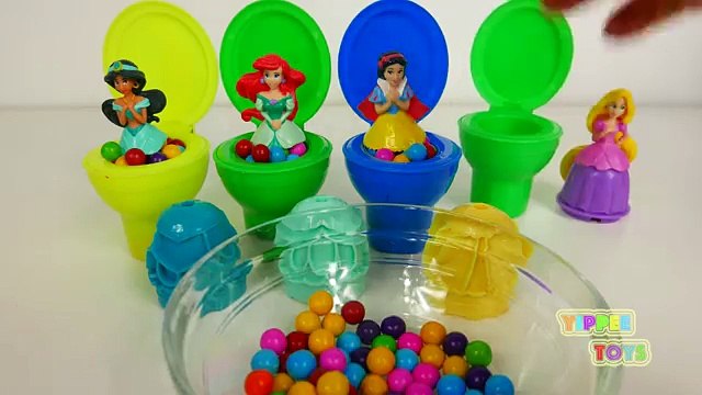 Toy Toilet Disney Princess Dresses Candy Surprise Toys