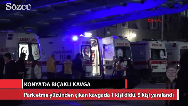 Bıçaklı kavga: 1 ölü 1’i polis 4 yaralı