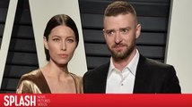 Justin Timberlake Pretends to Photobomb Jessica Biel at the Oscars