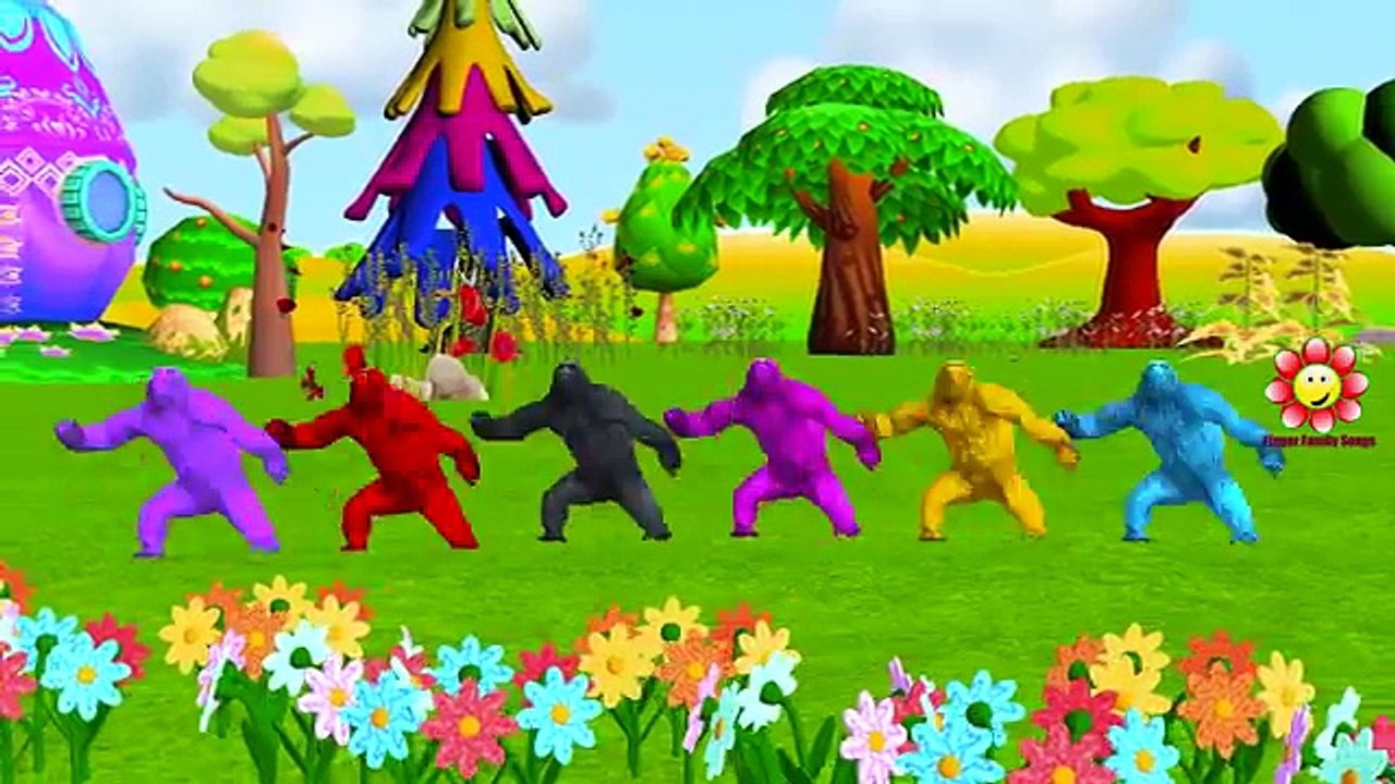 Dinosaurs Gorilla Lion Tiger Elephant Becomes Halloween Colors Animals Finger Family Nurse